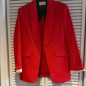 Zadig & Voltaire Vibrant Red Blazer